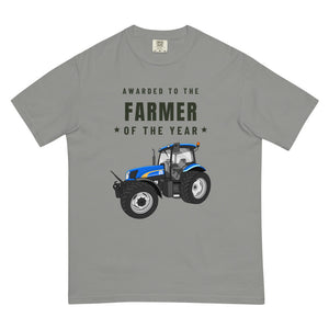 Furrow & Fields T-Shirt Grey / S Farmer of the Year New Holland TS 135A | Unisex Premium T-shirt Quality Farmers Merch