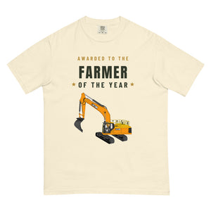 Furrow & Fields T-Shirt Ivory / S Farmer of the Year JCB 370 LC | Unisex Premium T-shirt Quality Farmers Merch