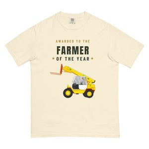 Furrow & Fields T-Shirt Ivory / S Farmer of the Year JCB Loadall 520 | Unisex Premium T-shirt Quality Farmers Merch