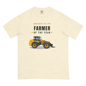 Furrow & Fields T-Shirt Ivory / S Farmer of the Year JCB TM420 | Unisex Premium T-shirt Quality Farmers Merch