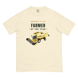 Furrow & Fields T-Shirt Ivory / S Farmer of the Year New Holland TX 66 Combine Harvester | Unisex Premium T-shirt Quality Farmers Merch