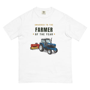 Furrow & Fields T-Shirt White / S Farmer of the Year Ford 6640 SLE | Unisex Premium T-shirt Quality Farmers Merch