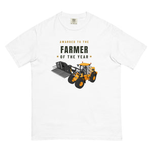 Furrow & Fields T-Shirt White / S Farmer of the Year JCB 435 S Farm Master | Unisex Premium T-shirt Quality Farmers Merch