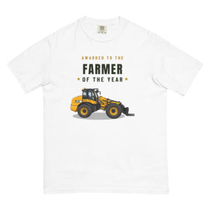 Furrow & Fields T-Shirt White / S Farmer of the Year JCB TM420 | Unisex Premium T-shirt Quality Farmers Merch
