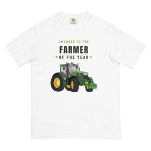 Furrow & Fields T-Shirt White / S Farmer of the Year John Deere 6210 R | Unisex Premium T-shirt Quality Farmers Merch