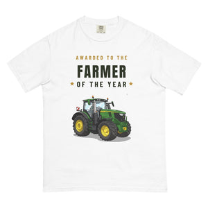 Furrow & Fields T-Shirt White / S Farmer of the Year John Deere 6R 250 | Unisex Premium T-shirt Quality Farmers Merch