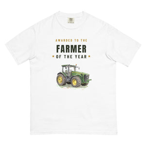 Furrow & Fields T-Shirt White / S Farmer of the Year John Deere 8345R Watercolour | Unisex Premium T-shirt Quality Farmers Merch