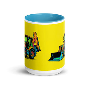 Furrow & Fields Terex 860 Elite Pop Art | 15 oz Mug with Color Inside Quality Farmers Merch