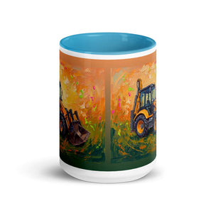Furrow & Fields Terex 860 Elite Splash Art | 15 oz Mug with Color Inside Quality Farmers Merch