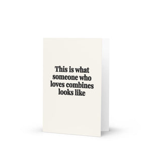 Furrow & Fields This is what someone who loves Combines looks like | Greeting Card Quality Farmers Merch