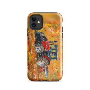 Furrow & Fields Tough Case for iPhone® iPhone 11 Massey Ferguson 6255 Splash Art | Tough Case for iPhone® Quality Farmers Merch