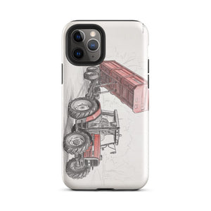 Furrow & Fields Tough Case for iPhone® iPhone 11 Pro Massey Ferguson 6180 Pencil Sketch | Tough Case for iPhone® Quality Farmers Merch