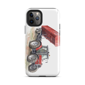Furrow & Fields Tough Case for iPhone® iPhone 11 Pro Massey Ferguson 6180 Watercolor | Tough Case for iPhone® Quality Farmers Merch