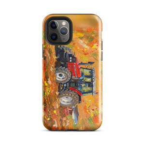Furrow & Fields Tough Case for iPhone® iPhone 11 Pro Massey Ferguson 6255 Splash Art | Tough Case for iPhone® Quality Farmers Merch