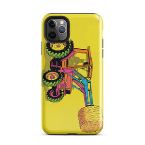 Furrow & Fields Tough Case for iPhone® iPhone 11 Pro Max Massey Ferguson 3070 Autotronic Pop Art | Tough Case for iPhone® Quality Farmers Merch