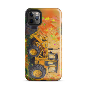 Furrow & Fields Tough Case for iPhone® iPhone 11 Pro Max Massey Ferguson 50E Splash Art | Tough Case for iPhone® Quality Farmers Merch