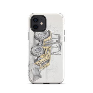 Furrow & Fields Tough Case for iPhone® iPhone 12 Massey Ferguson 50E Pencil Sketch | Tough Case for iPhone® Quality Farmers Merch