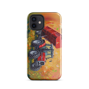 Furrow & Fields Tough Case for iPhone® iPhone 12 Massey Ferguson 6180 Splash Art | Tough Case for iPhone® Quality Farmers Merch