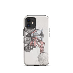 Furrow & Fields Tough Case for iPhone® iPhone 12 mini Massey Ferguson 3070 Autotronic Pencil Sketch | Tough Case for iPhone® Quality Farmers Merch