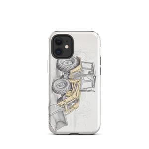 Furrow & Fields Tough Case for iPhone® iPhone 12 mini Massey Ferguson 50E Pencil Sketch | Tough Case for iPhone® Quality Farmers Merch