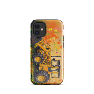 Furrow & Fields Tough Case for iPhone® iPhone 12 mini Massey Ferguson 50E Splash Art | Tough Case for iPhone® Quality Farmers Merch