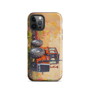 Furrow & Fields Tough Case for iPhone® iPhone 12 Pro Massey Ferguson 1200 Splash Art | Tough Case for iPhone® Quality Farmers Merch