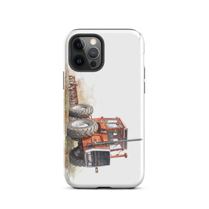 Furrow & Fields Tough Case for iPhone® iPhone 12 Pro Massey Ferguson 1200 Watercolor | Tough Case for iPhone® Quality Farmers Merch