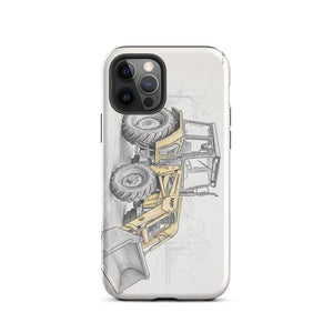 Furrow & Fields Tough Case for iPhone® iPhone 12 Pro Massey Ferguson 50E Pencil Sketch | Tough Case for iPhone® Quality Farmers Merch