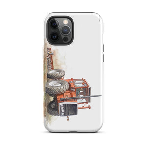 Furrow & Fields Tough Case for iPhone® iPhone 12 Pro Max Massey Ferguson 1200 Watercolor | Tough Case for iPhone® Quality Farmers Merch