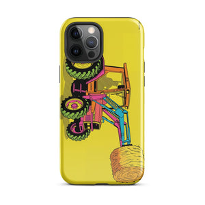 Furrow & Fields Tough Case for iPhone® iPhone 12 Pro Max Massey Ferguson 3070 Autotronic Pop Art | Tough Case for iPhone® Quality Farmers Merch