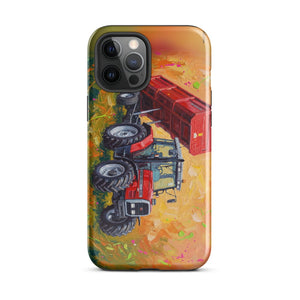 Furrow & Fields Tough Case for iPhone® iPhone 12 Pro Max Massey Ferguson 6180 Splash Art | Tough Case for iPhone® Quality Farmers Merch