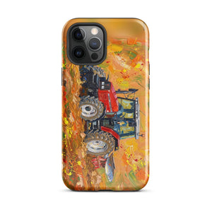 Furrow & Fields Tough Case for iPhone® iPhone 12 Pro Max Massey Ferguson 6255 Splash Art | Tough Case for iPhone® Quality Farmers Merch
