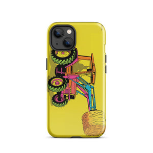 Furrow & Fields Tough Case for iPhone® iPhone 13 Massey Ferguson 3070 Autotronic Pop Art | Tough Case for iPhone® Quality Farmers Merch