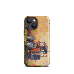 Furrow & Fields Tough Case for iPhone® iPhone 13 mini Massey Ferguson 1200 Splash Art | Tough Case for iPhone® Quality Farmers Merch