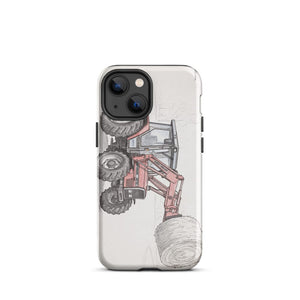 Furrow & Fields Tough Case for iPhone® iPhone 13 mini Massey Ferguson 3070 Autotronic Pencil Sketch | Tough Case for iPhone® Quality Farmers Merch
