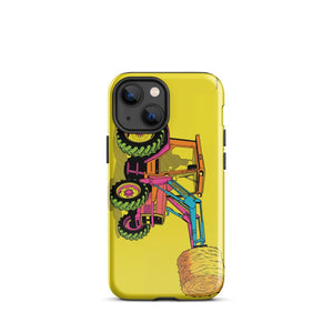 Furrow & Fields Tough Case for iPhone® iPhone 13 mini Massey Ferguson 3070 Autotronic Pop Art | Tough Case for iPhone® Quality Farmers Merch