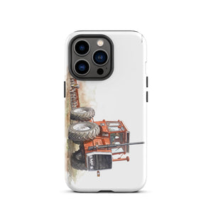 Furrow & Fields Tough Case for iPhone® iPhone 13 Pro Massey Ferguson 1200 Watercolor | Tough Case for iPhone® Quality Farmers Merch