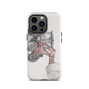 Furrow & Fields Tough Case for iPhone® iPhone 13 Pro Massey Ferguson 3070 Autotronic Pencil Sketch | Tough Case for iPhone® Quality Farmers Merch