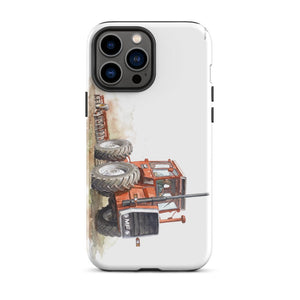 Furrow & Fields Tough Case for iPhone® iPhone 13 Pro Max Massey Ferguson 1200 Watercolor | Tough Case for iPhone® Quality Farmers Merch