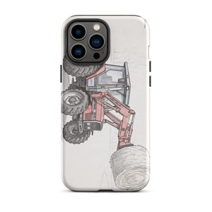 Furrow & Fields Tough Case for iPhone® iPhone 13 Pro Max Massey Ferguson 3070 Autotronic Pencil Sketch | Tough Case for iPhone® Quality Farmers Merch