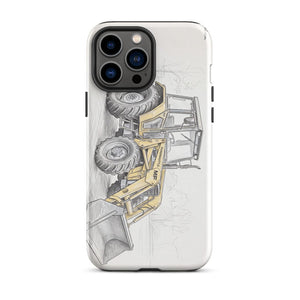 Furrow & Fields Tough Case for iPhone® iPhone 13 Pro Max Massey Ferguson 50E Pencil Sketch | Tough Case for iPhone® Quality Farmers Merch