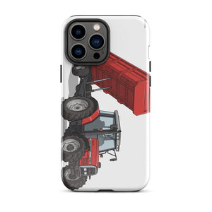 Furrow & Fields Tough Case for iPhone® iPhone 13 Pro Max Massey Ferguson 6180 Illustration | Tough Case for iPhone® Quality Farmers Merch