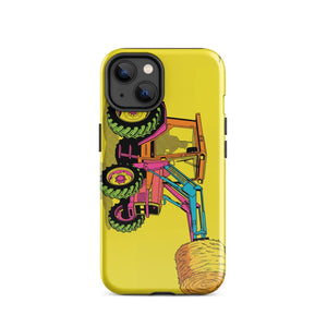 Furrow & Fields Tough Case for iPhone® iPhone 14 Massey Ferguson 3070 Autotronic Pop Art | Tough Case for iPhone® Quality Farmers Merch