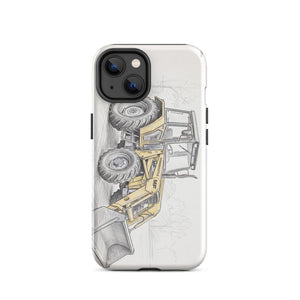 Furrow & Fields Tough Case for iPhone® iPhone 14 Massey Ferguson 50E Pencil Sketch | Tough Case for iPhone® Quality Farmers Merch