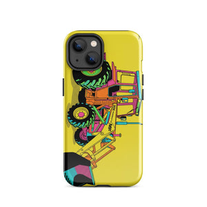 Furrow & Fields Tough Case for iPhone® iPhone 14 Massey Ferguson 50E Pop Art | Tough Case for iPhone® Quality Farmers Merch
