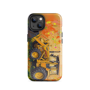 Furrow & Fields Tough Case for iPhone® iPhone 14 Massey Ferguson 50E Splash Art | Tough Case for iPhone® Quality Farmers Merch