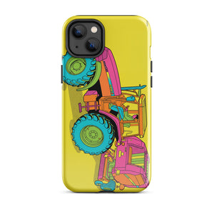 Furrow & Fields Tough Case for iPhone® iPhone 14 Plus Case IH Maxxum MXM130 Pop Art | Tough Case for iPhone® Quality Farmers Merch