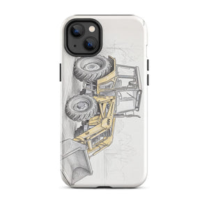 Furrow & Fields Tough Case for iPhone® iPhone 14 Plus Massey Ferguson 50E Pencil Sketch | Tough Case for iPhone® Quality Farmers Merch