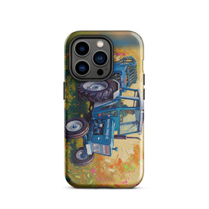 Furrow & Fields Tough Case for iPhone® iPhone 14 Pro Ford 7600 Splash Art | Tough Case for iPhone® Quality Farmers Merch
