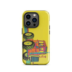 Furrow & Fields Tough Case for iPhone® iPhone 14 Pro Massey Ferguson 1200 Pop Art | Tough Case for iPhone® Quality Farmers Merch